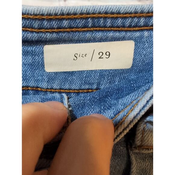 Pilcro and the Letterpress Anthropologie Pleated Wide leg Jeans Size 29 Hi Waist - Picture 7 of 14